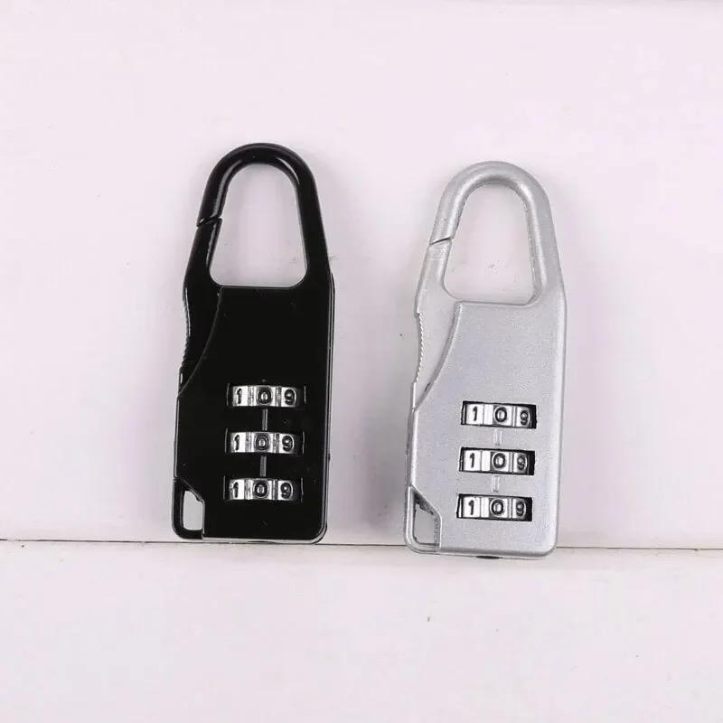 Small Zinc Alloy 3 Digit Password Lock for Cabinet Gym Drawer Code Changeable Locks Travel Luggage Security Padlock