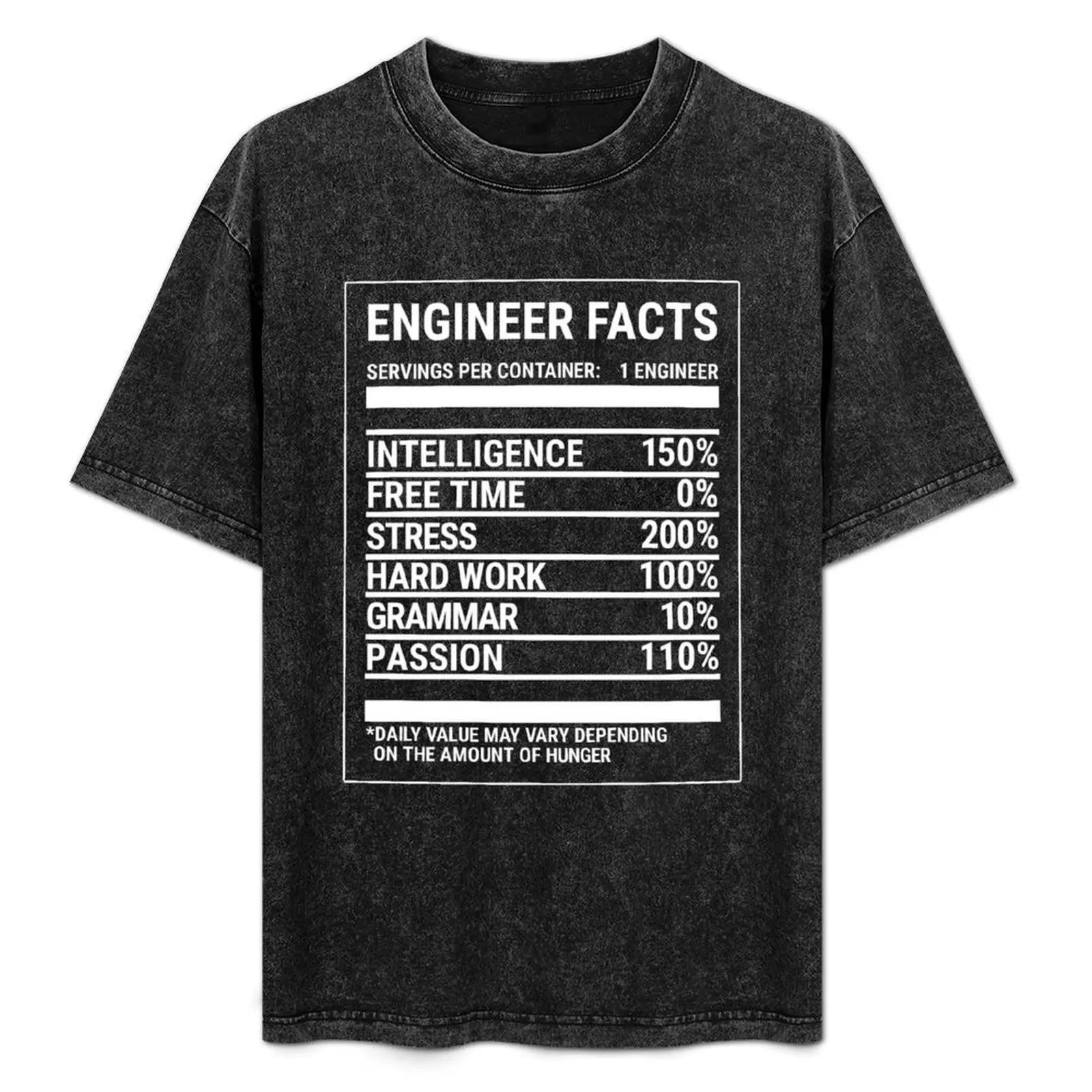 エンジニア事実おかしい工学学生 Tシャツ Tシャツ服男の子白おかしい衣装アニメ男性 tシャツ