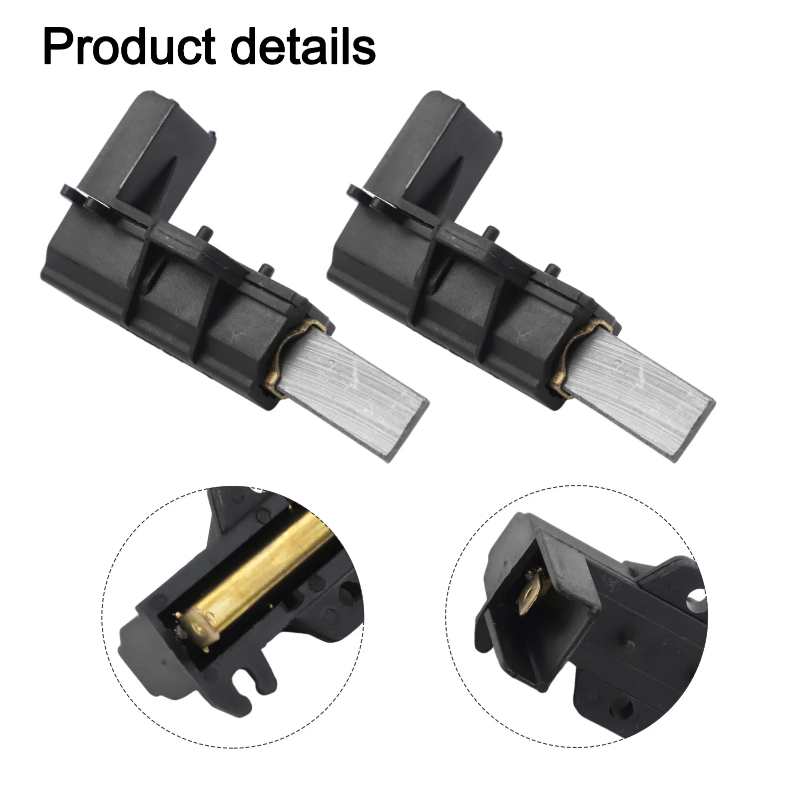 

Motor Carbon Brushes For Motor Replacement Brand New Unused Compatible With 8kg Models Made Of Metal And Carbon