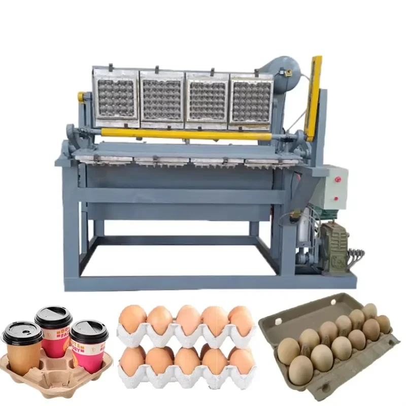 Commercial Egg Tray Making Machine Pulp Molding Production Line Equipment For Egg Crate Manufacturing Plant And Box FormingHot S