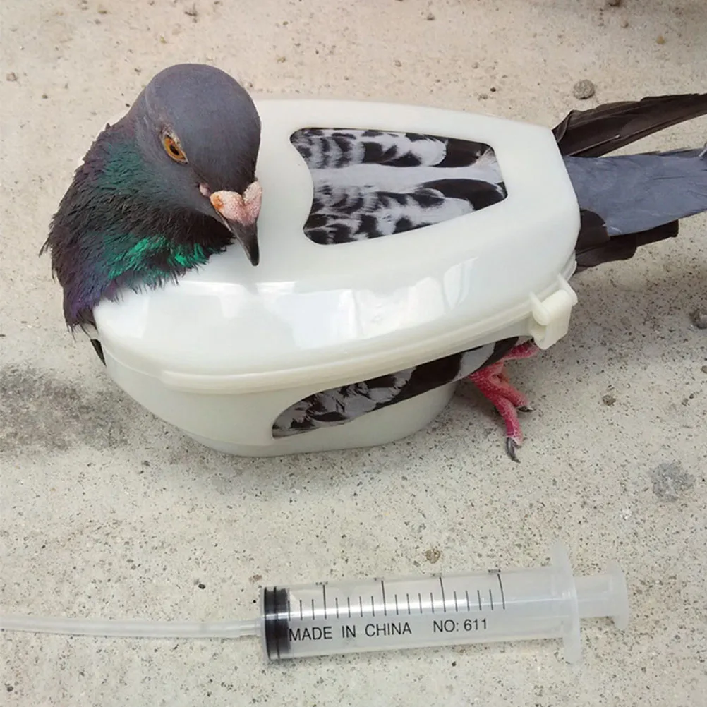

Birds Holder for Syringe Reusable Plastic Pigeon Fixed Mount Feeding and Injection Support Tool Pigeon Injection Holder