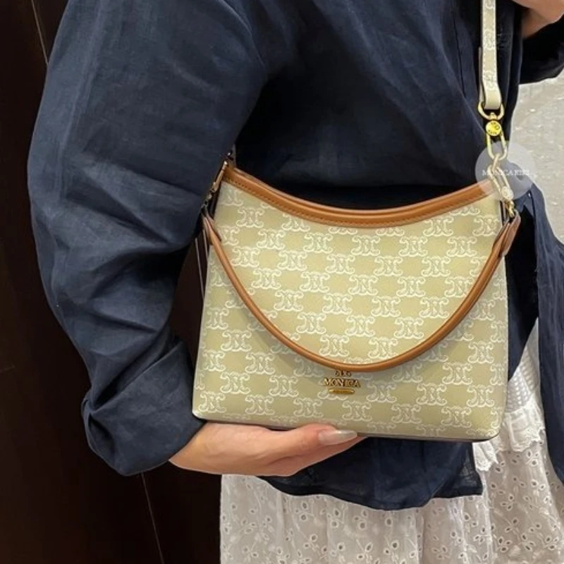 

Модная повседневная сумка через плечо - французская ниша, новый стиль, высококачественная изысканная женская сумка в европейском и американском стиле в стиле ретро