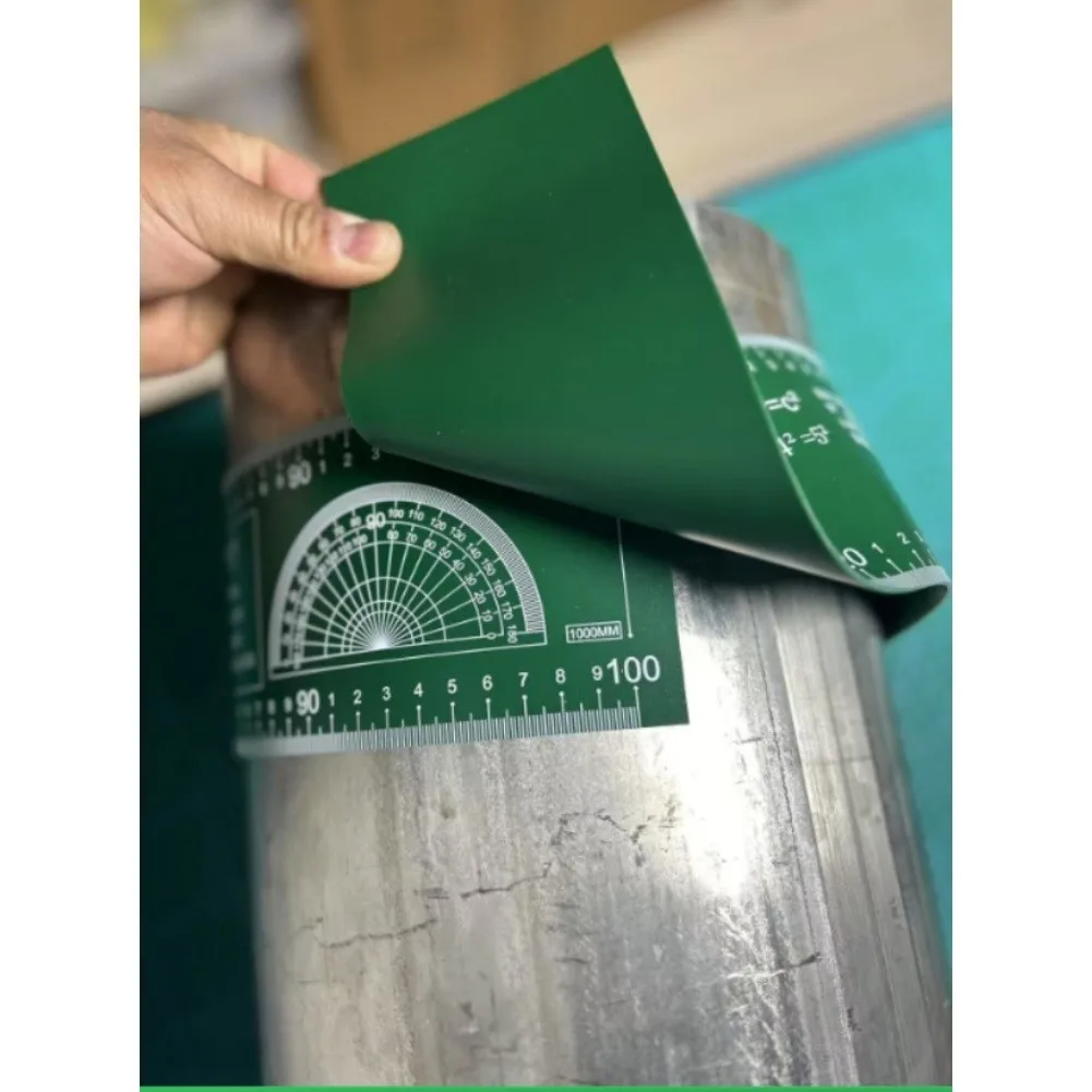 1pc Single/Double-Sided Pipe Trimming Template & Multifunctional Measuring Tool Pipeline Marking Ruler