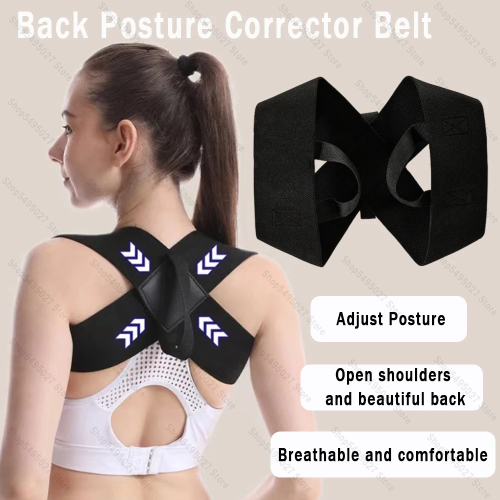 Back Posture Corrector Invisible Back Clavicle Correction Belt Men Women Anti-Hunchback Sitting Back Posture Correction Belt