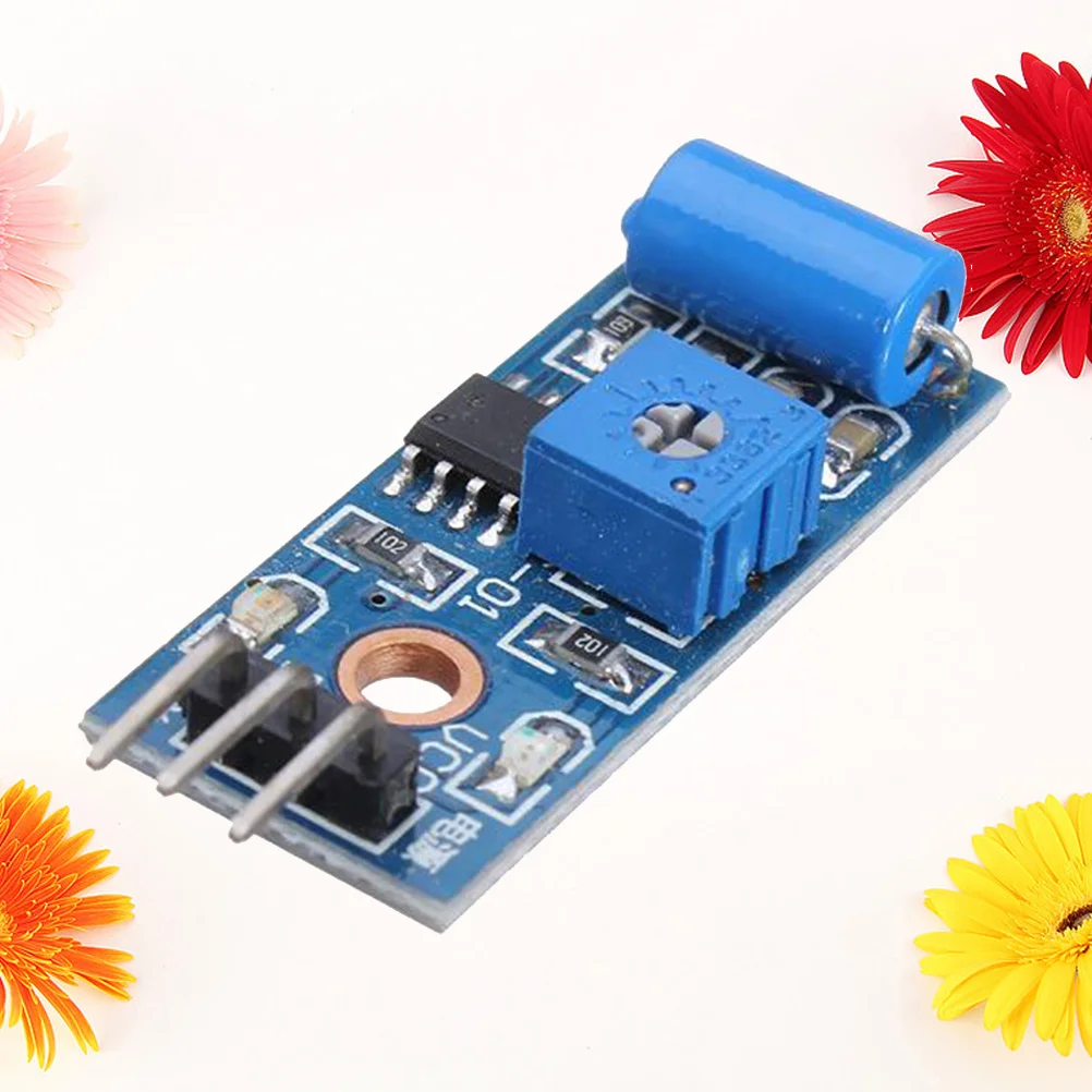 Sw420 Vibration Sensor Module Strong Driving Ability Clean Signal Fixed Bolt Hole for Easy Installation Motion Module
