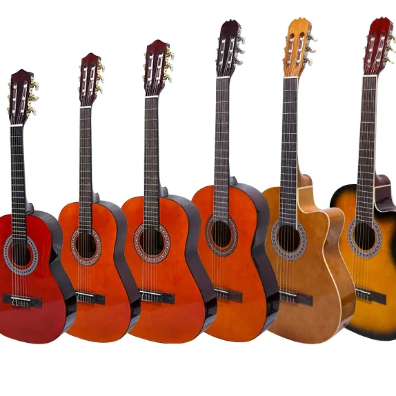 YYHC-China guitar factory wholesale beginner Classical guitars in many sizes practice student acoustic guitar