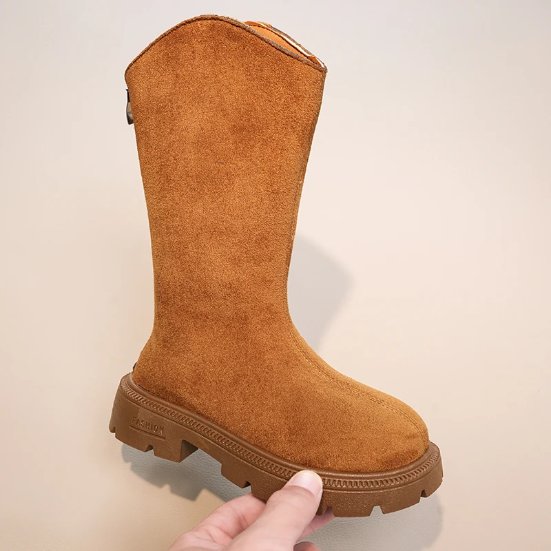 Platform Women's Knee-high Boots New Style Simple Fashion Comfortable Children's Shoes Girls Thick-soled Long Children's Boots