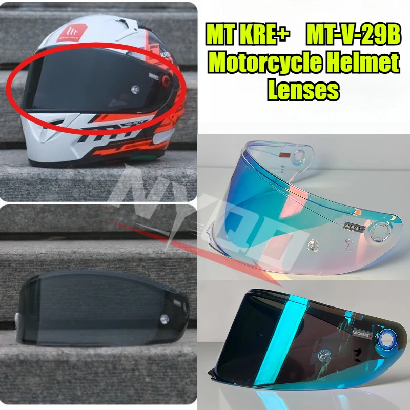 

MT-V-29B Motorcycle Helmet Visor for MT KRE+ Sun Protection Anti-fog Lens capacete de moto Replacement Accessories Lentes Para