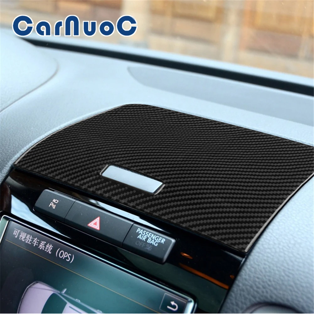 

Car Sticker Console Storage Panel Decorative Strip For Volkswagen Touareg 2011-2018 Accessories Carbon Fiber Interior Mouldings