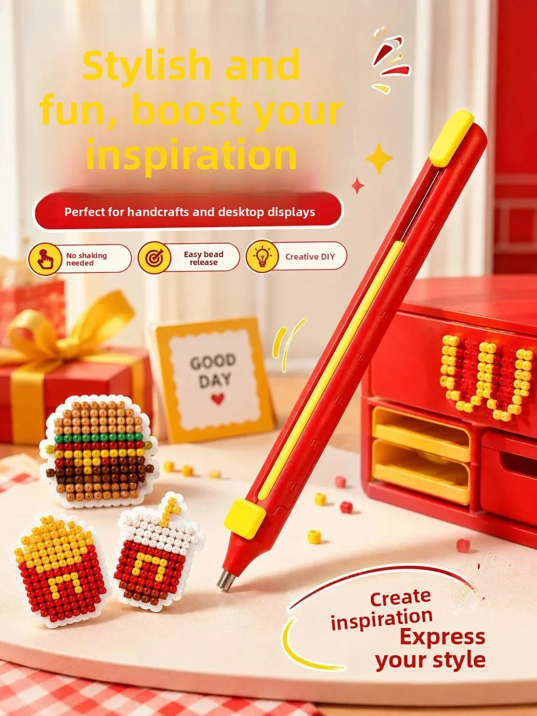  Automatic Single Needle Double Bean Pen No Shaking Required Special Tool for Bean Jigsaw Puzzles Lin Shen Unknown