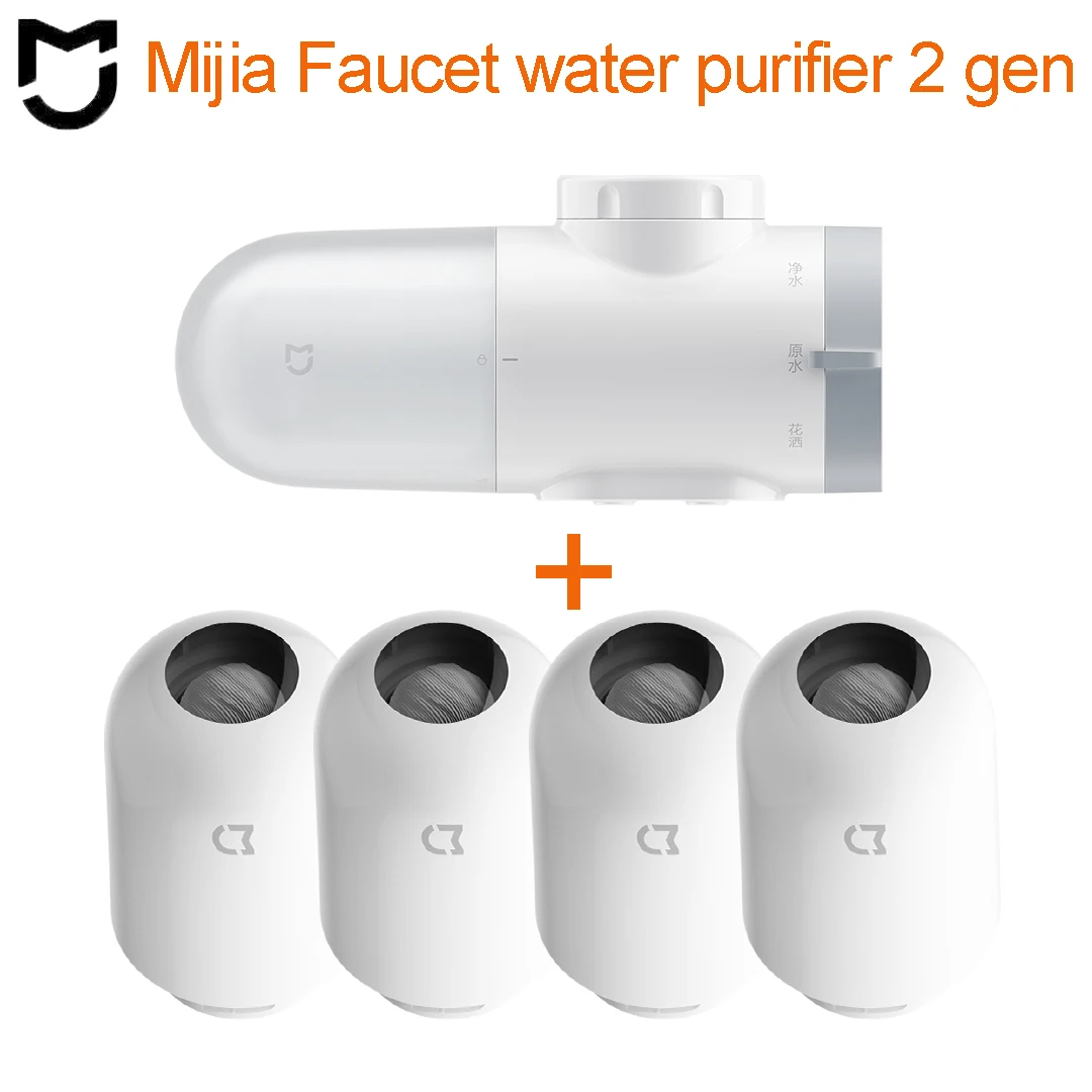 Mijia Faucet Water Purifier 2 Gen Kitchen Faucet Purifiers Natural Activated Carbon Five Fold Composite Filtration Rust Removal