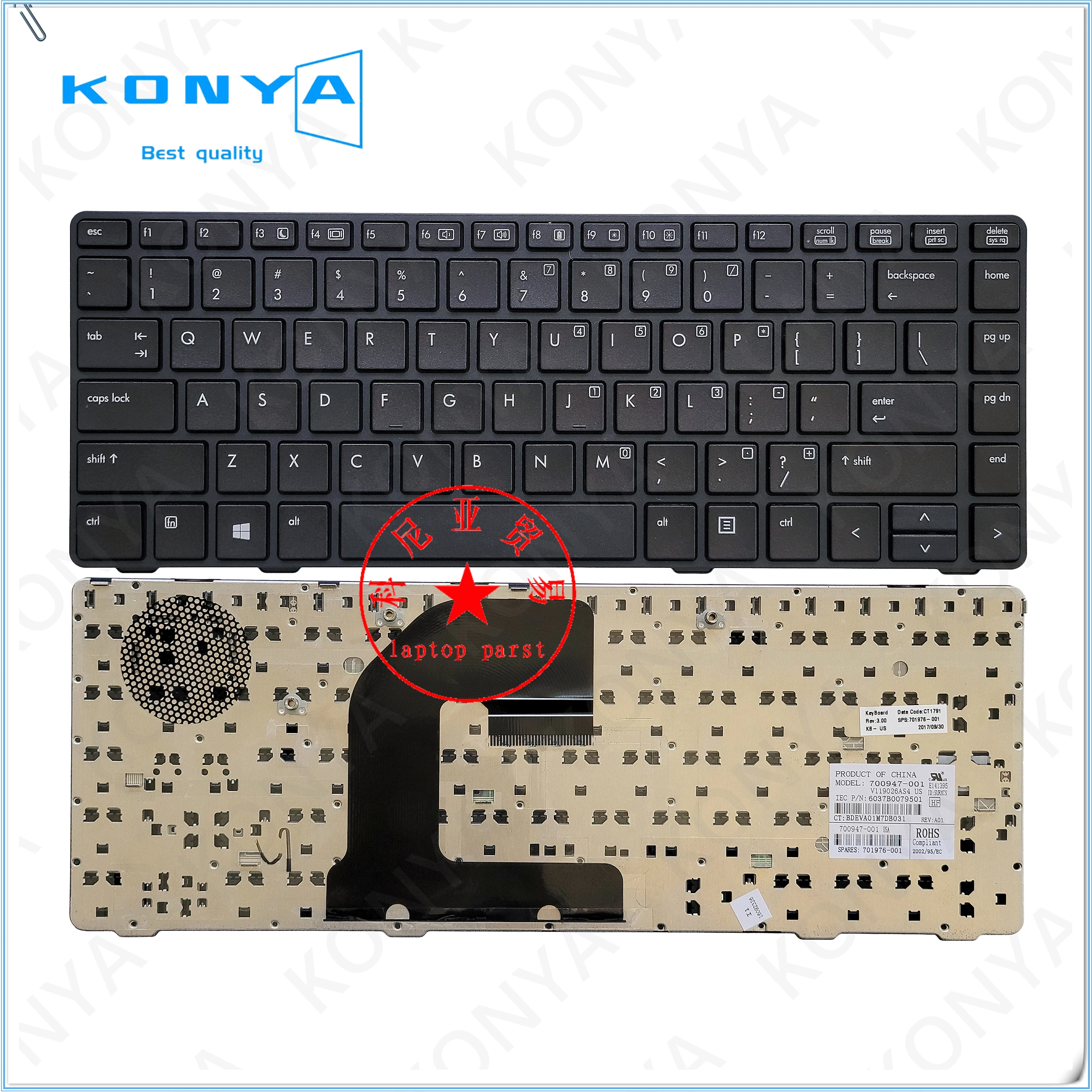

New Original For HP ProBook 6460B 6470B 8460P 8460W 8470P 8470W Series Laptop Built-in Keyboard 701975-BA1 701976-001 702649-031