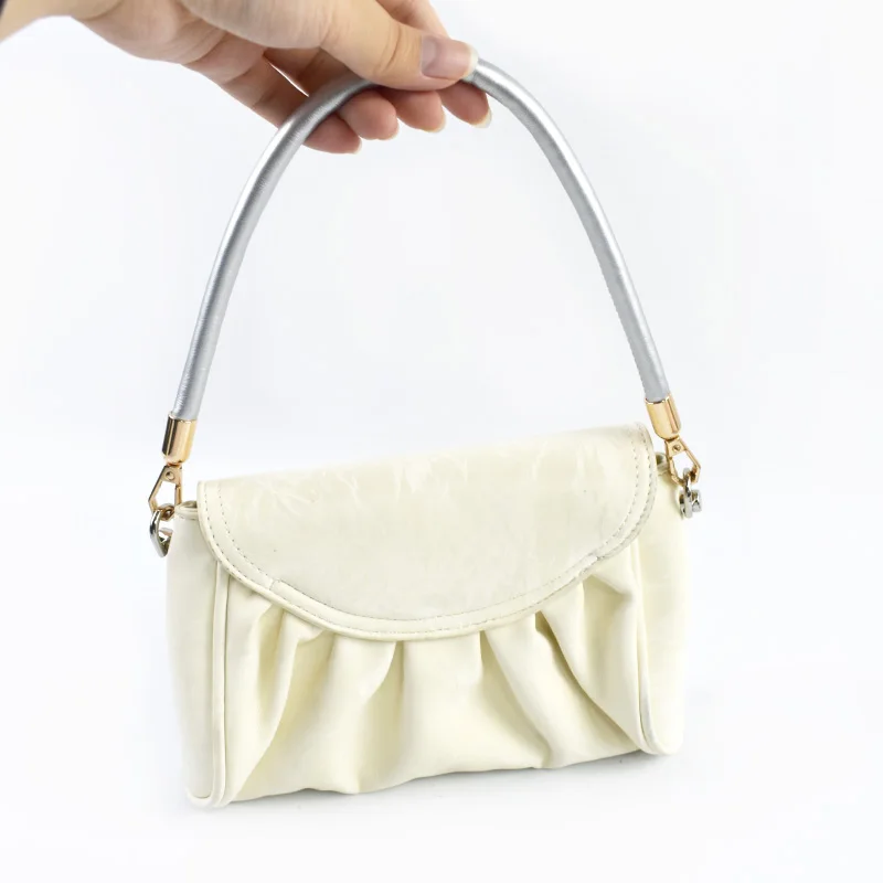 2Pcs Deepeel 30/40/60cm PU Leather Bag Handles with Metal Clasps Handbag Purse Replacement Strap DIY Bags Accessories