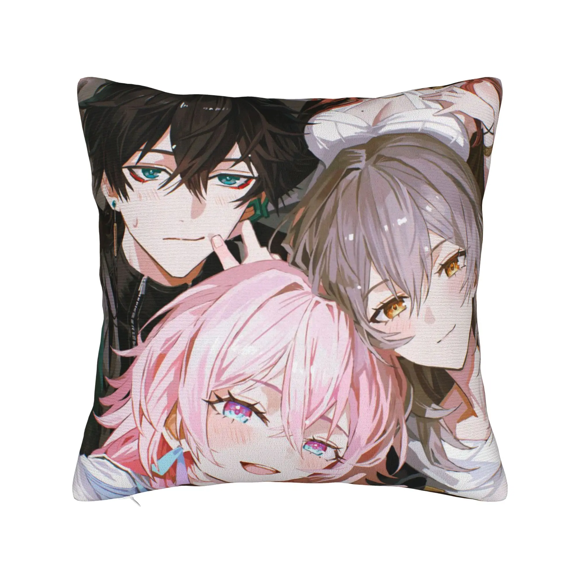 Decorative Pillow Cover Honkai Star Rail Merch Home  Throw Pillow Case Cover Zippered Multi-Size