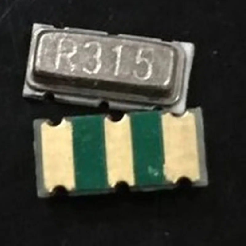20PCS 50PCS  Surface Mount SAW Surface Acoustic Wave Components R315 3 Pin SMD 75K Accuracy R315A 3*7 433A