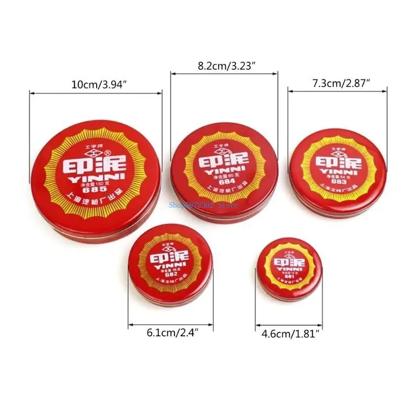 Y3NC Red Pad Stamp In Finger Pad Pad Stamp Finger Pad