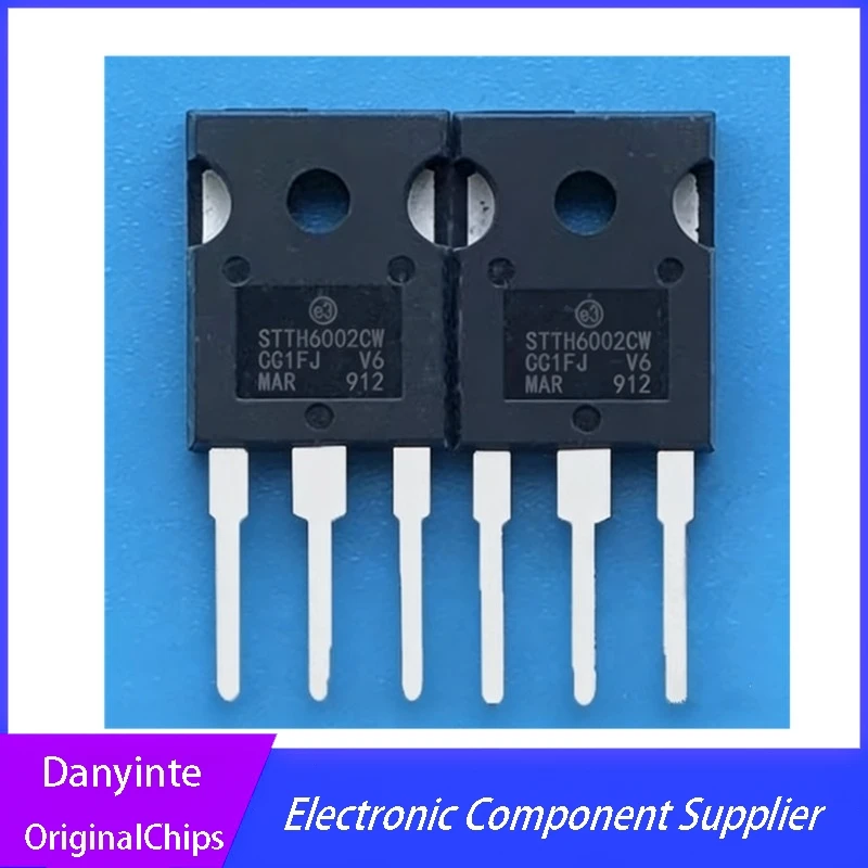 10Pcs/Lot  STTH6002CW STTH6002  TO-247