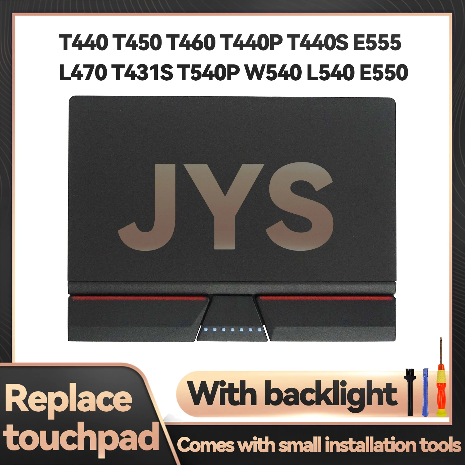 For Lenovo ThinkPad T440 T450 T460 T440P T440S E555 L470 T431S T540P Three Key Synaptics Gesture Touchpad MYLAR Version BLACK