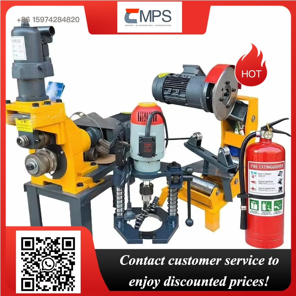

Portable Hydraulic Electric Fire Fighting Pipe Grooving Cutting and Hole Cutting Machine Set Steel Pipe Grooved Pipe