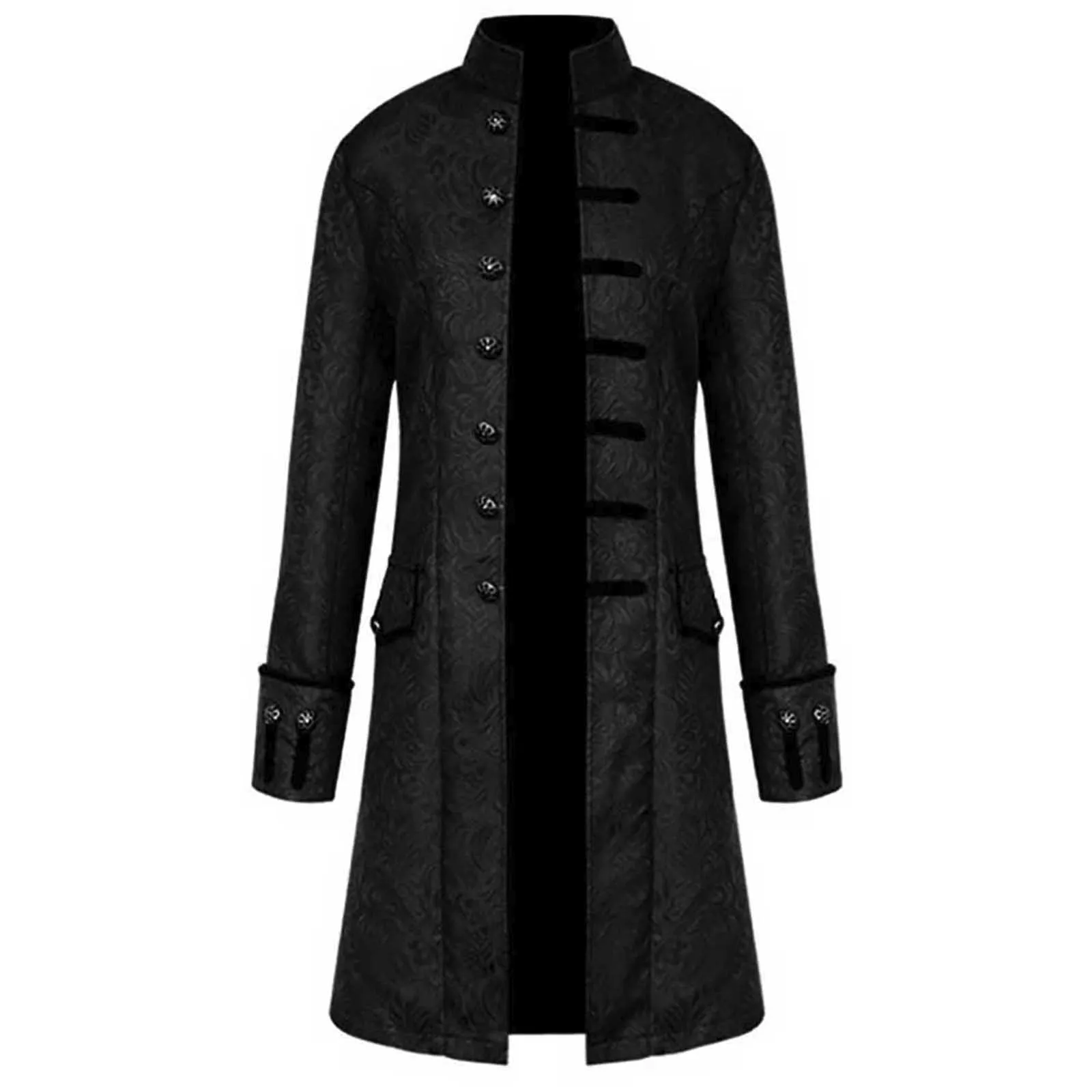 

Medieval Jacket Costume Boys Prince Jacquard Stand Collar Larp Vicking Victorian Renaissance Stage Performace Jacket Coa