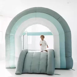 Commercial Inflatable Bouncy Castle Bouncing Castle Small Mini Kids Bounce House Pink Pastel Inflatable Bouncer