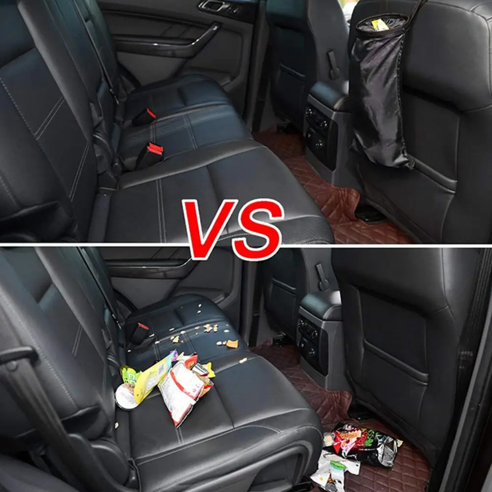 Trash Disposal for Camping Eco-friendly Reusable Car Garbage Bags Vehicle Trash Disposal Chair Back Storage Solution Reusable