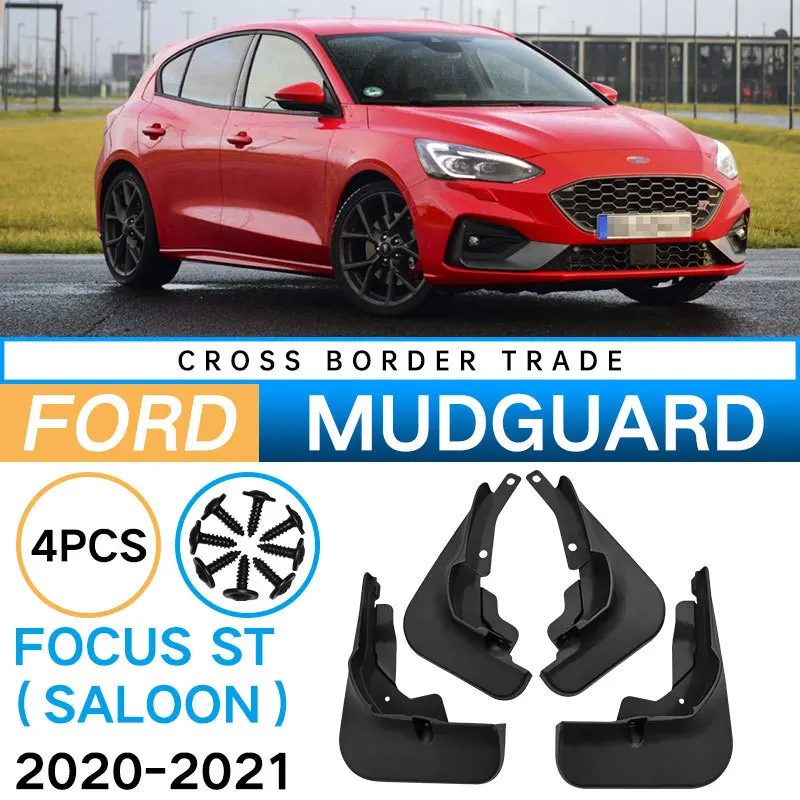 

Car Auto Mud Flaps Splash Guards Fender Mudguard for 2018–2020 Ford Focus ST Saloon High Quality Rubber Exterior Parts