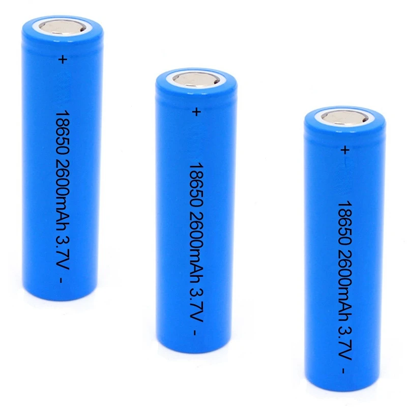 High Capacity Lithium ion 18650 3.7V 2600mAh rechargeable li-ion Power Battery