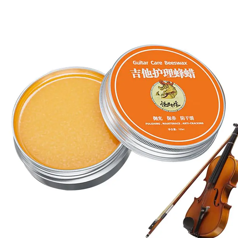 Guitar Wax Waterproof Natural Beeswax Wooden Instruments Guitar Cleaner And Polish Fingerboard Oil 100ml For Guitar Violins