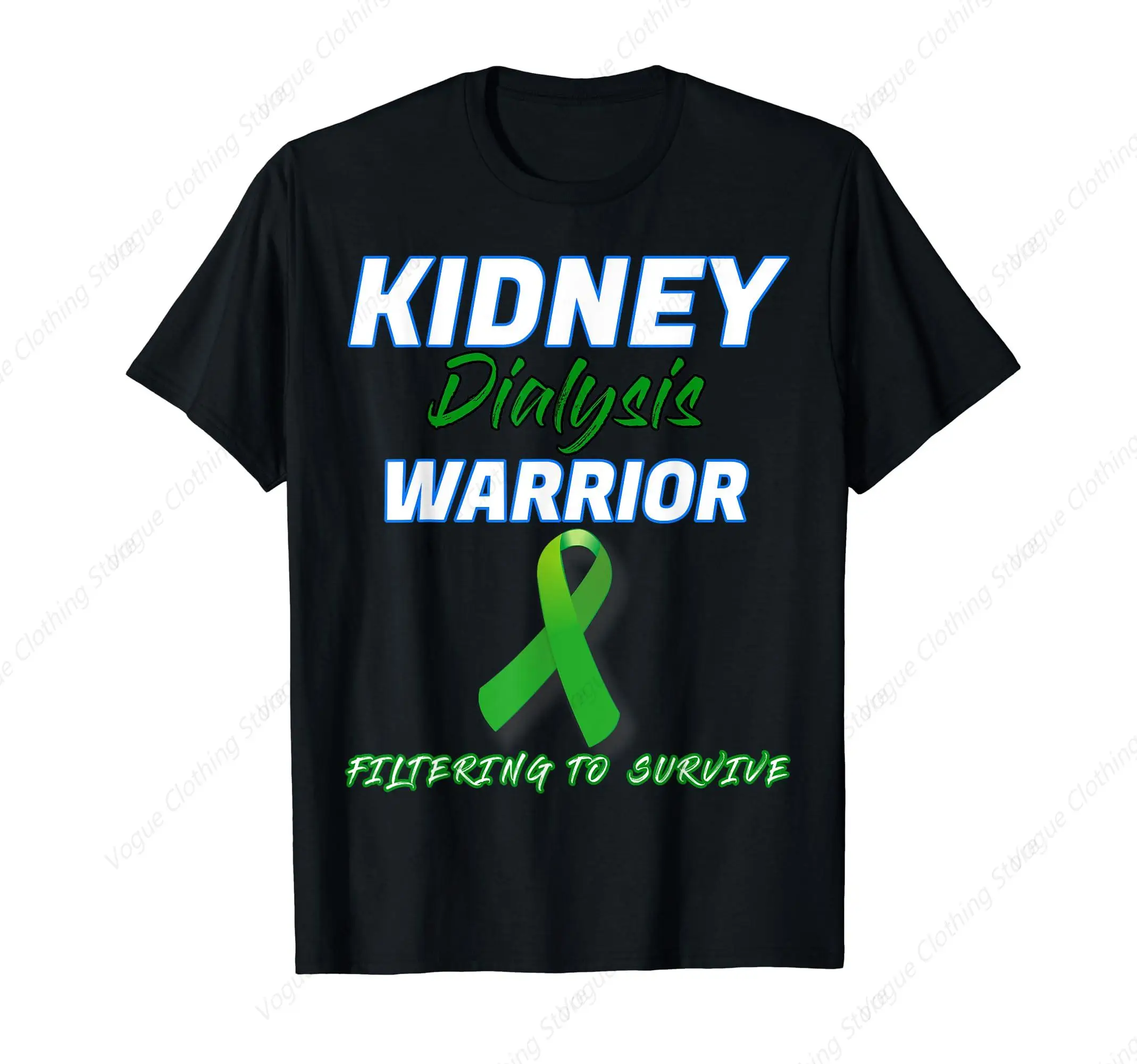 Kidney Dialysis Warrior Hemodialysis Peritoneal Patient Gift T-Shirt Prevailing Soft Tops Cotton Daily Leisure Tee