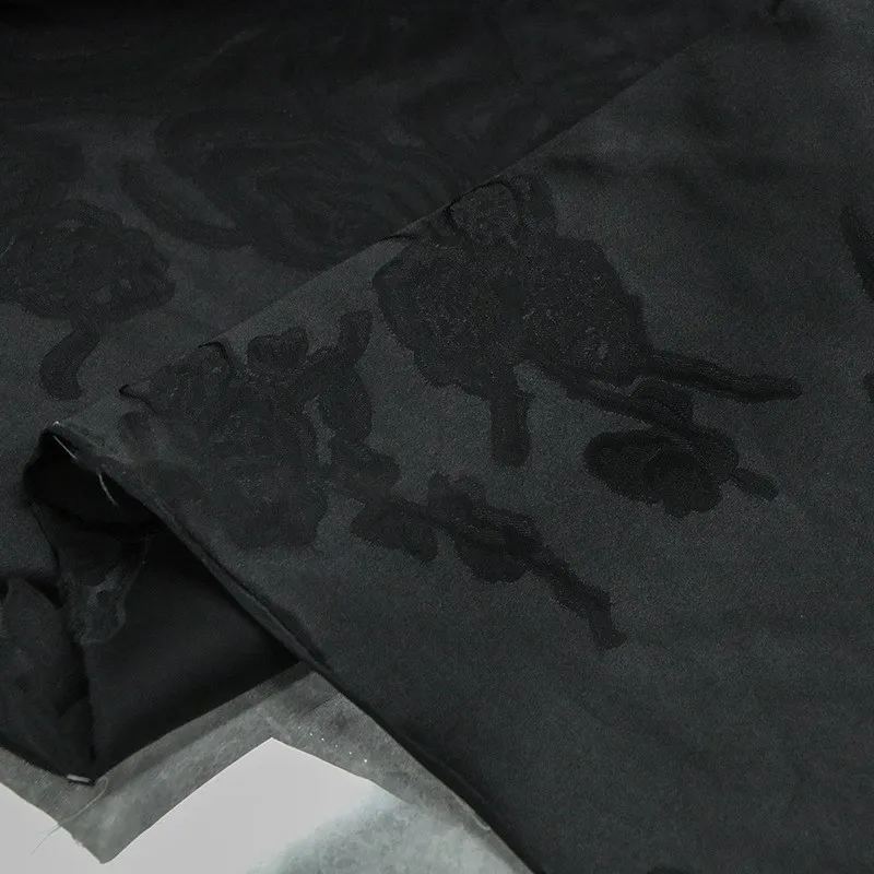 New Chinese-style silk jacquard satin fabric interwoven with for cheongsam top a niche clothing