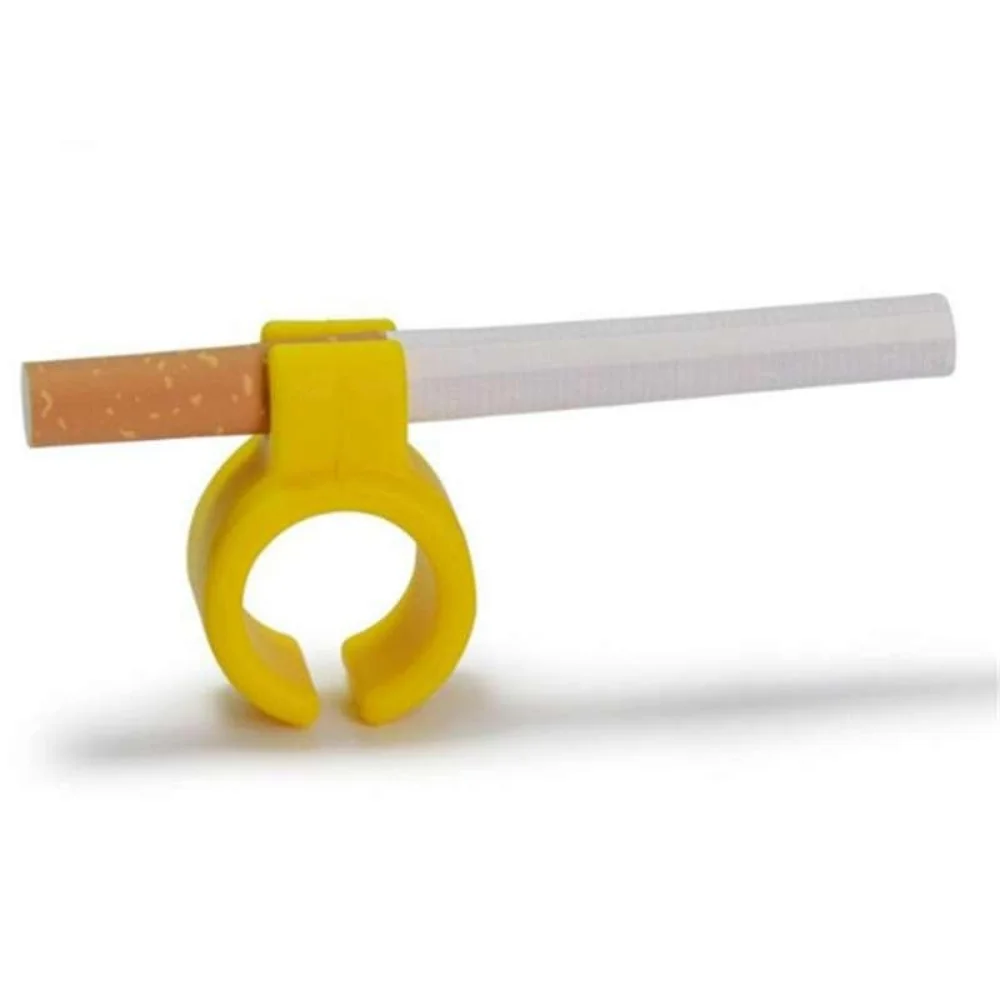 Creative Finger Protector Silicone Cigarette Holder Ring for Regular Smoking Accessories