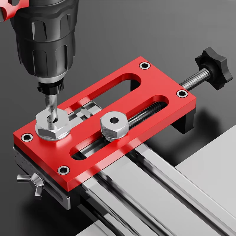 

Drilling and punching locator with drill sleeve, auxiliary aluminum profile spiral punching machine, universal aluminum profile