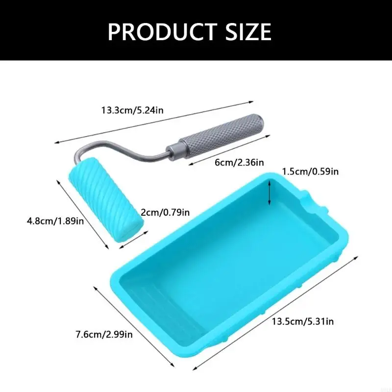 conjunto rodillos adhesivos elaboración A0ke incluye bandeja para aplicación sin problemas