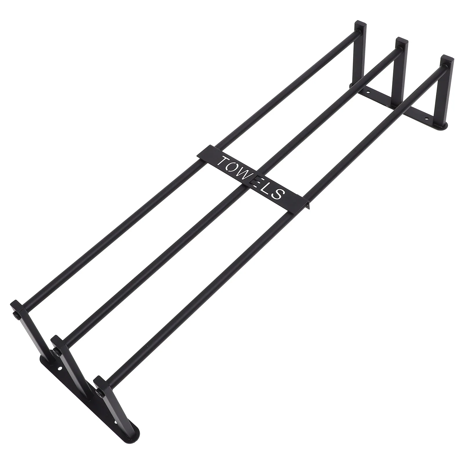 

Wall Mounted Rack Bathroom Storage Organizer Metal Rust-Proof Towel Holder For Bath Hand Beach Towels Space-Saving Easy Install