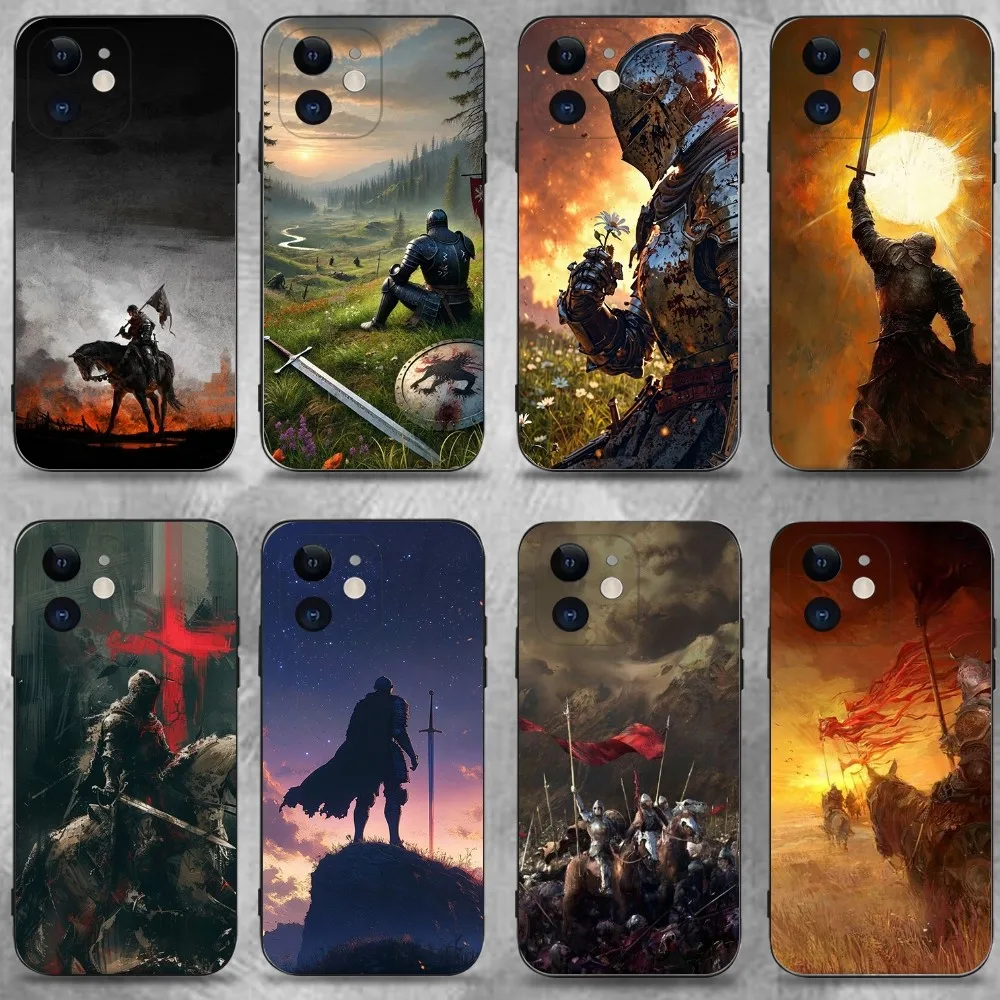 

Kingdom Come Deliverance 2 KCD Phone Case For iPhone16,15,14,13,12,11 Plus,Pro Max,XS,X,XR,SE,Mini,8,7,Soft Silicone Black Cover