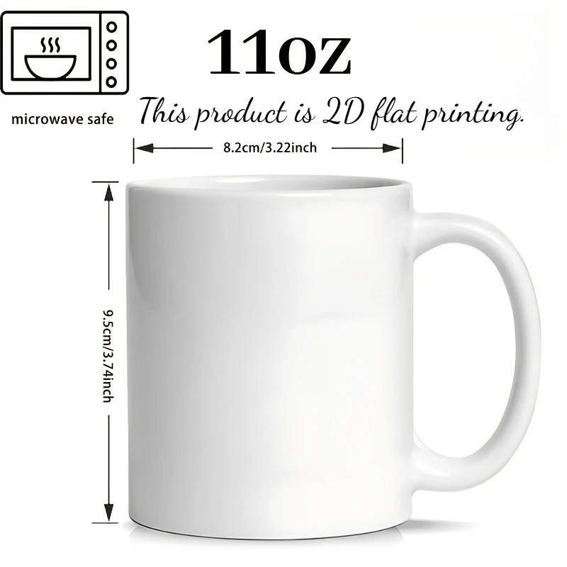 Custom Floral Girl Coffee Mug 11oz 2D Printing Personalized Name Text Bow Teddy Bear Perfume Flower Print Microwave Safe Gift