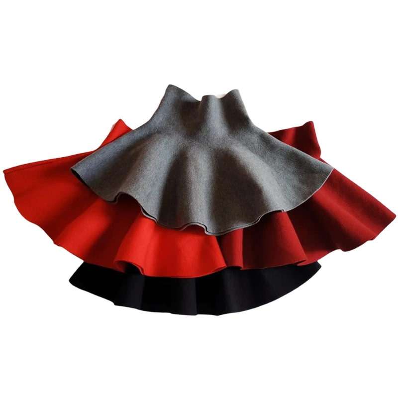 2-10 Jahre Kleinkind Baby Mädchen Strick-Tutu-Rock für Kinder Herbst Winter Prinzessinnenröcke Mini Plissierte Kinderkleidung Mädchenkleidung – Detail 4