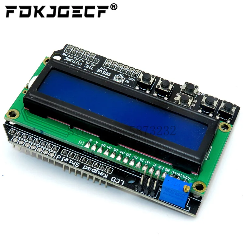 LCD Keypad Shield LCD1602 LCD 1602 Module Display For Arduino ATMEGA328 ATMEGA2560 raspberry pi For UNO blue screen