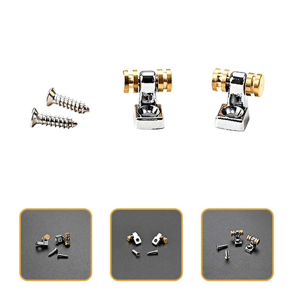 

2 Pcs Guitar String Buckle Parts Electric Accessories Chord Guitars Tuning Pegs Holder