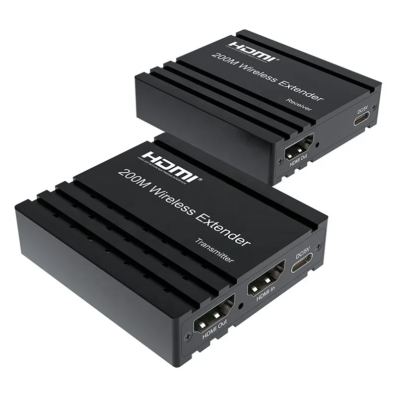 2026 High Quality 200M HD Wireless Extender For Seamless Audio & Video Transmission Audio & Video Accessories