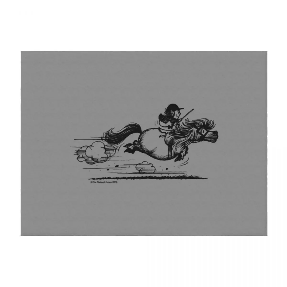 

PonySprint Thelwell Cartoon Throw Blanket Beautifuls Decorative Sofa Cute Travel Blankets