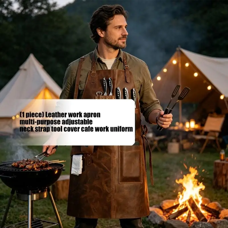 E8BD Professional Workshop Apron with Large Pocket and Comfort Padding for Male Carpenters Needing Quick Tool Access