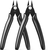 Wire Cutter 2PCS Precision Flush Cutters Side Cutter Small Cable Snips Diagonal Pliers for 3D Print,Plastic Models,Jewelry