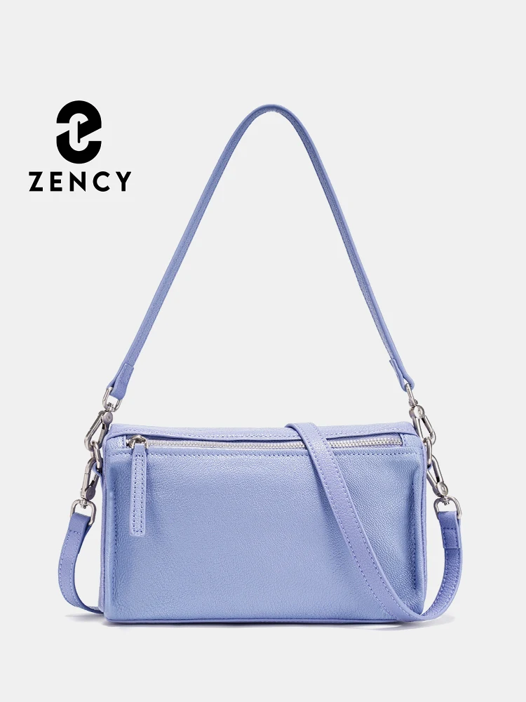 

Zency Women's Genuine Leather Bag Small Simple Handbag Female Shoulder Crossbody Ladies Sheepskin Bag Satchels 2025 Purple