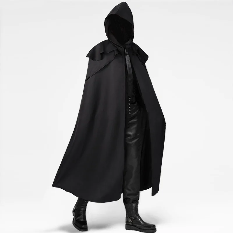 جديد 2025 رداء رجالي على الطراز القوطي Sle loween الاسمية من القرون الوسطى 4 ألوان من Man's Faion لخريف وشتاء موسمي صيني تقليدي...