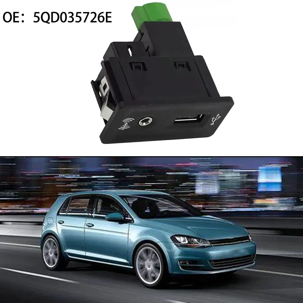 5Q0035726E USB Socket Adapter for Golf 7 For MK7 For Touran Practical Solution for Your Vehicle's AUX Connection