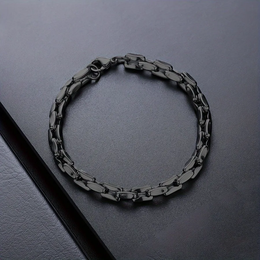 1pc A Set of 6 Styles of Stainless Steel Bracelet Which Can Be Freely Combined with Titanium Steel Bracelet for Men