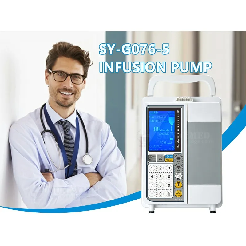 SY-G076-5_Vet Hot Selling Universal Precision  Delivery Safe Programmable and Monitorable Veterinary Infus ion Pump