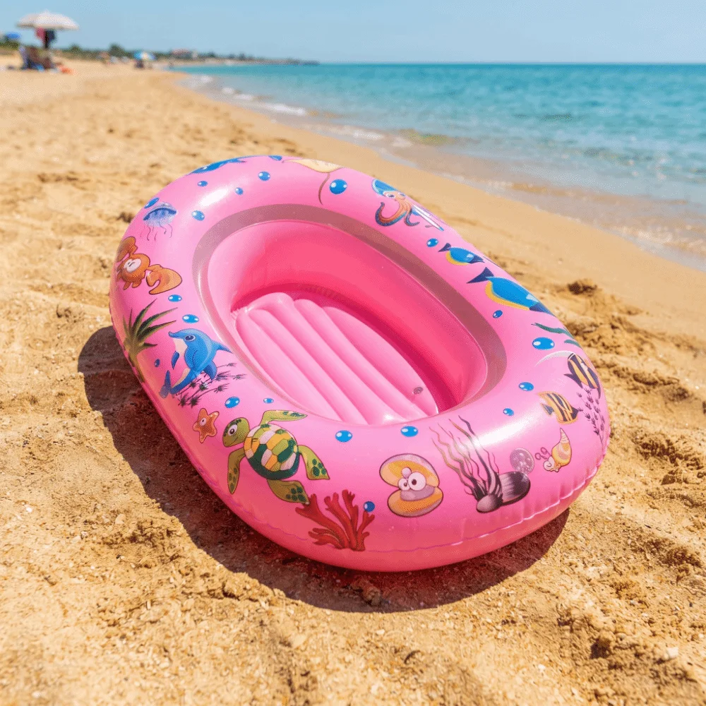 Cartoon Design Inflatable Kayak Inflatable Structure Portable Inflatable Kids Kayak Fun Design Children's Kayak Children Use